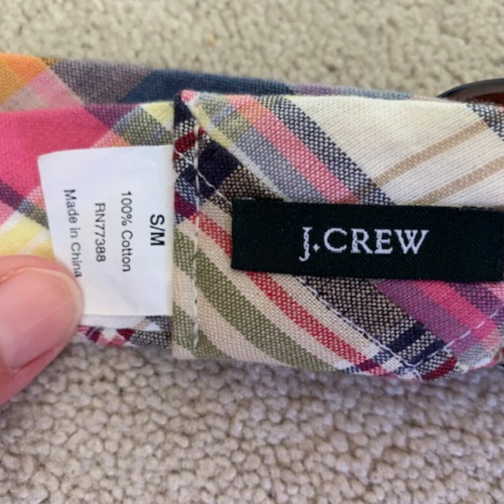 J. Crew Plaid Belt size small/medium - Picture 9 of 9